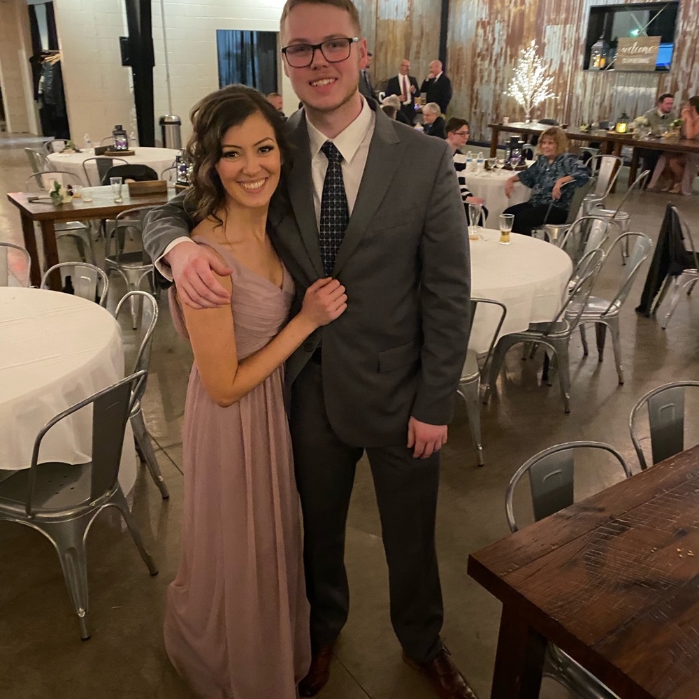 David’s bridal bridesmaid dress